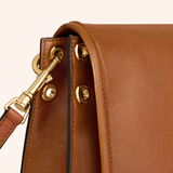 Tas Celine Soft Triomphe Besace Supple Shiny Lambskin Soft Tan