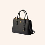 Tas Prada Galleria Medium Saffiano Leather Black