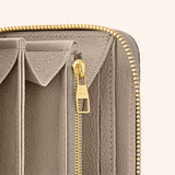 Dompet LV Louis Vuitton Zippy Wallet Monogram Empreinte - Tourterelle Beige