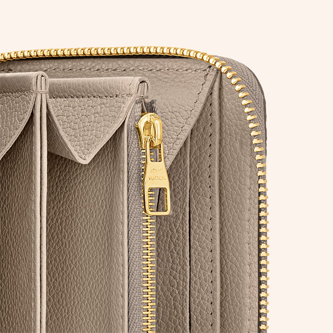 Dompet LV Louis Vuitton Zippy Wallet Monogram Empreinte - Tourterelle Beige