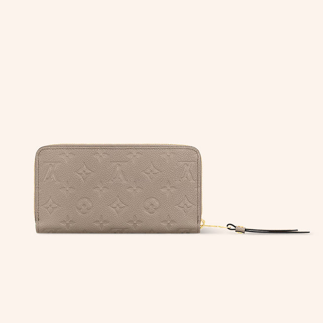 Dompet LV Louis Vuitton Zippy Wallet Monogram Empreinte - Tourterelle Beige