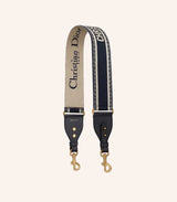 Dior Shoulder Strap Blue Embroidery