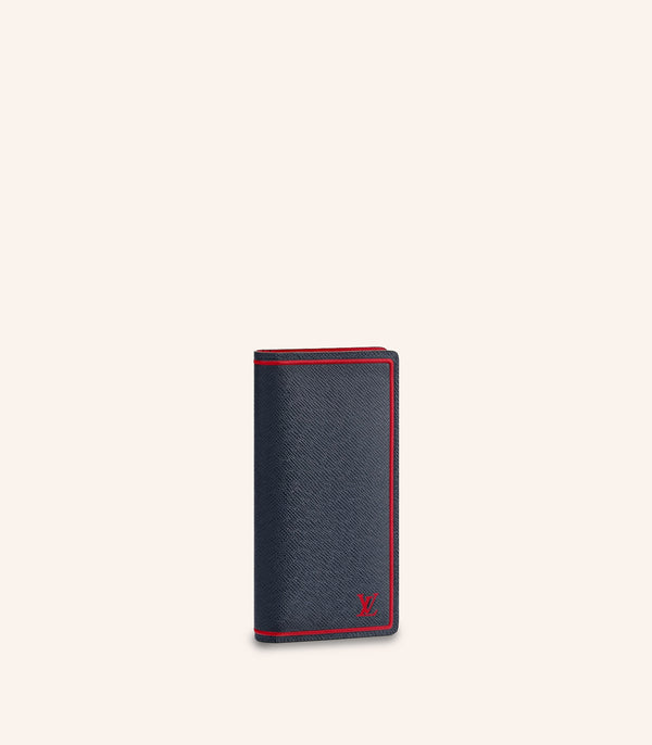 LV Louis Vuitton Brazza Wallet Taiga-leather