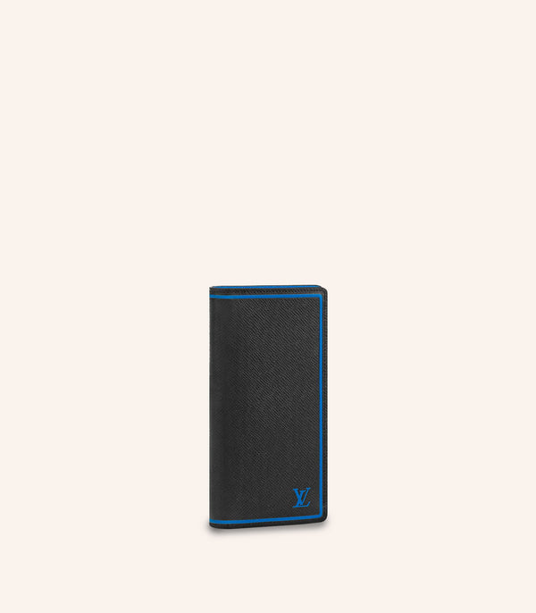 LV Louis Vuitton Brazza Wallet Taiga-leather
