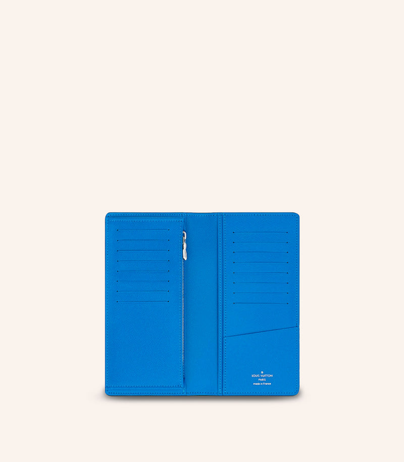 LV Louis Vuitton Brazza Wallet Taiga-leather